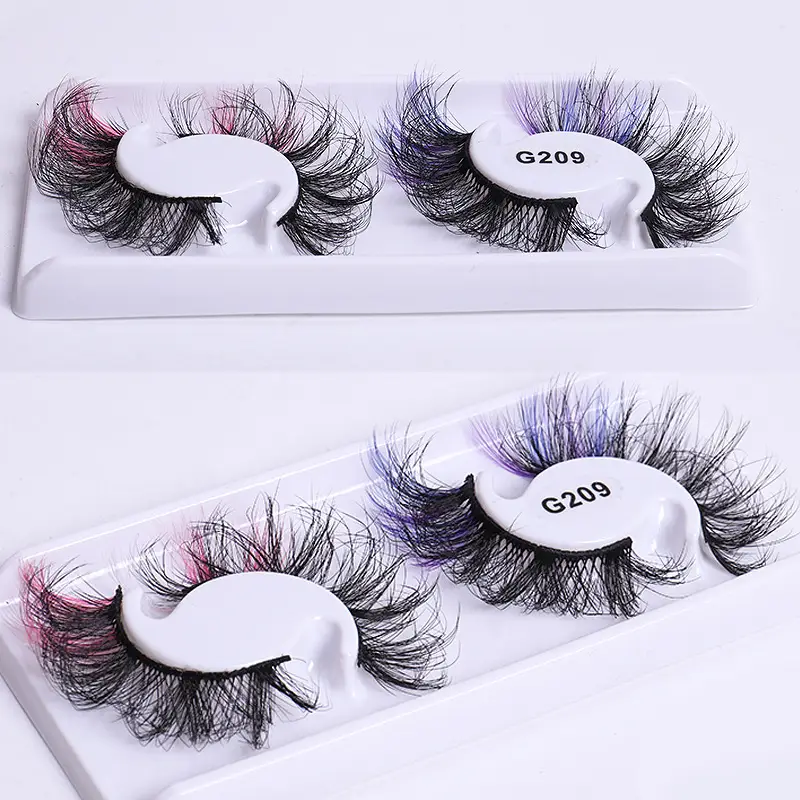 False Eyelashes 2 Pairs Colorful Natural Imitation - Image 13