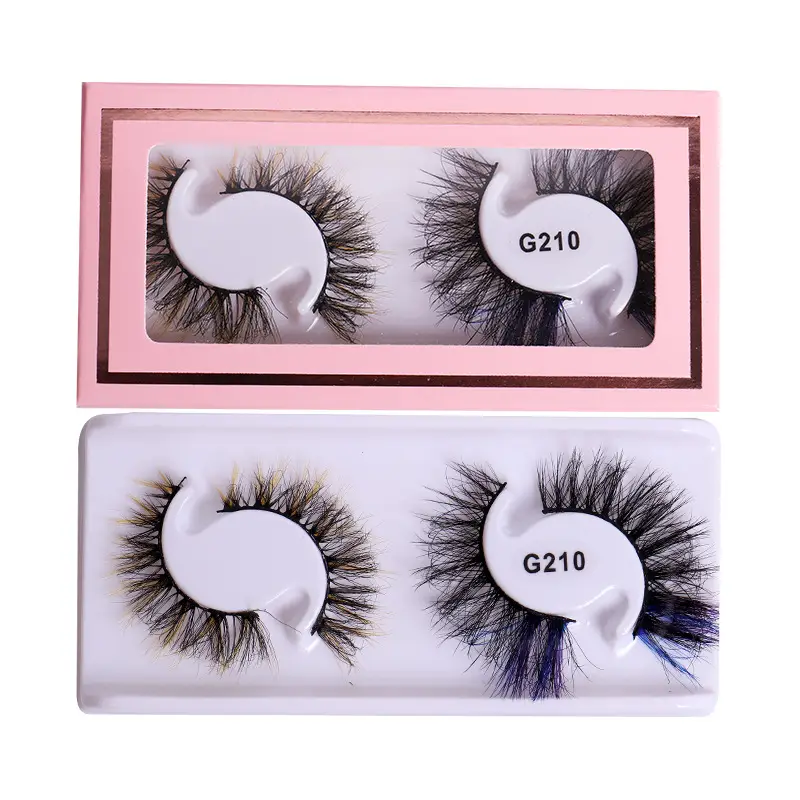 False Eyelashes 2 Pairs Colorful Natural Imitation - Image 2