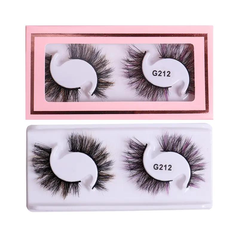 False Eyelashes 2 Pairs Colorful Natural Imitation - Image 4