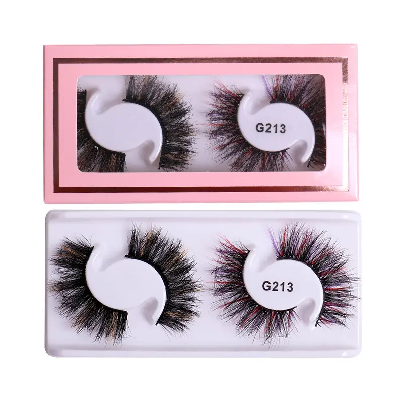 False Eyelashes 2 Pairs Colorful Natural Imitation - Image 5