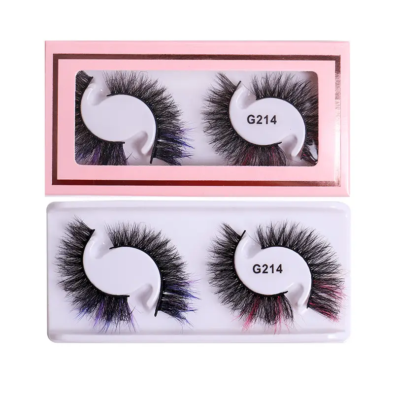 False Eyelashes 2 Pairs Colorful Natural Imitation - Image 6