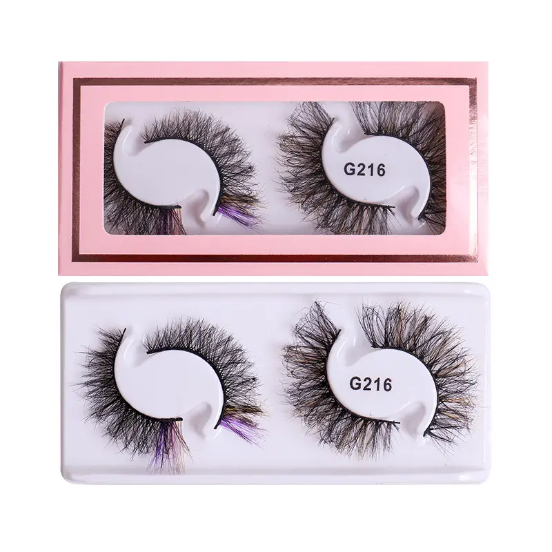 False Eyelashes 2 Pairs Colorful Natural Imitation - Image 8