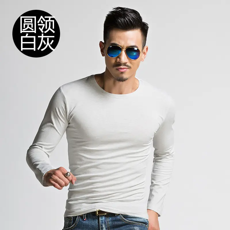 Round gray long sleeve