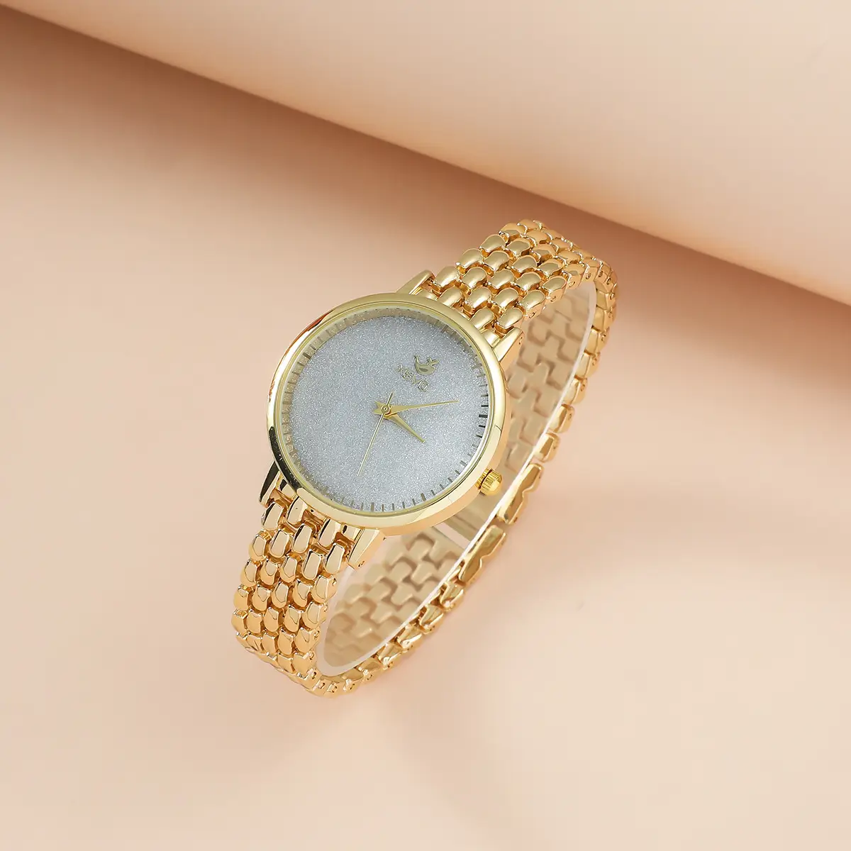 Golden New Women's Watch Set with Necklace & Earrings - Image 5