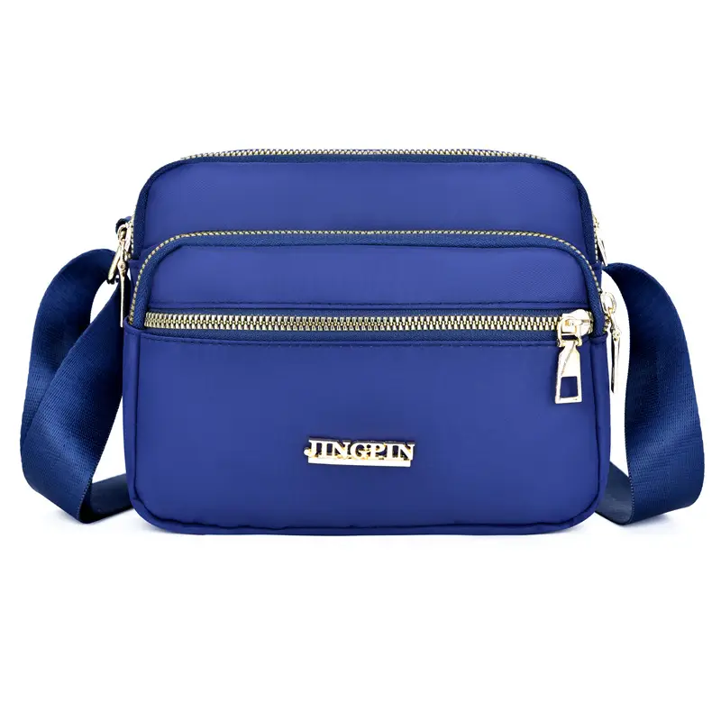 Waterproof Oxford Mom Bag Blue Nylon Crossbody - Image 2