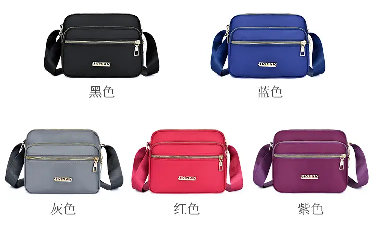 Waterproof Oxford Mom Bag Blue Nylon Crossbody — feature 2