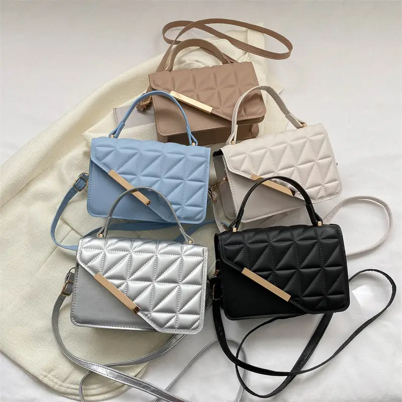 Beige Quilted Shoulder Messenger Bag 2023 - Image 9