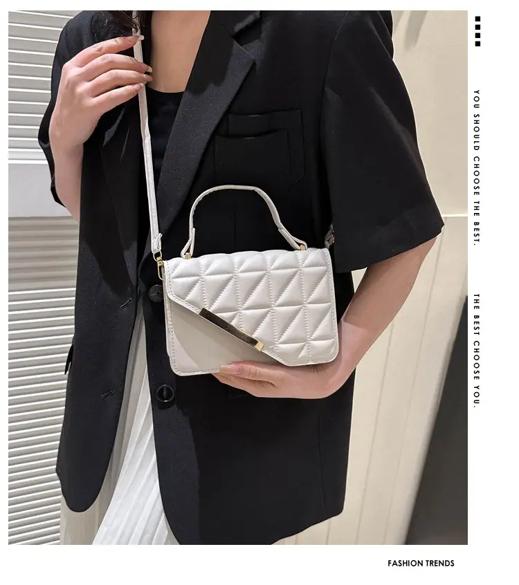 Beige Quilted Shoulder Messenger Bag 2023 — feature 15