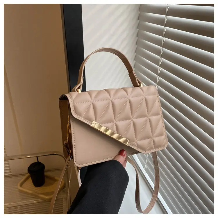Beige Quilted Shoulder Messenger Bag 2023 — feature 23