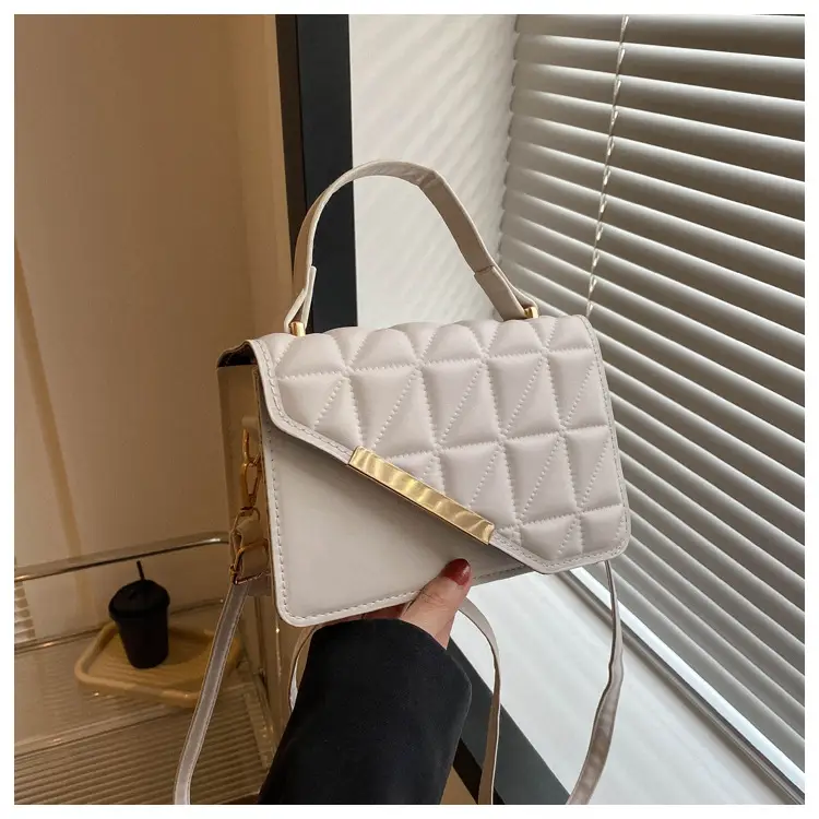 Beige Quilted Shoulder Messenger Bag 2023 — feature 24