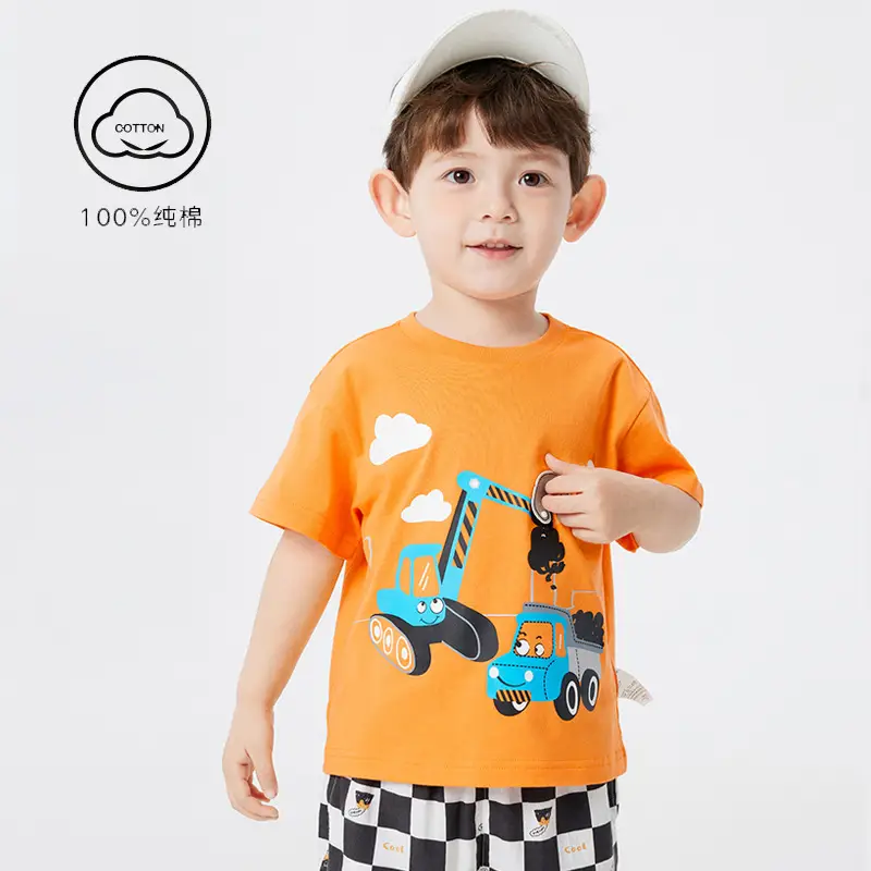 Kids Cartoon T-Shirts Pure Cotton Summer 2025 - Image 4