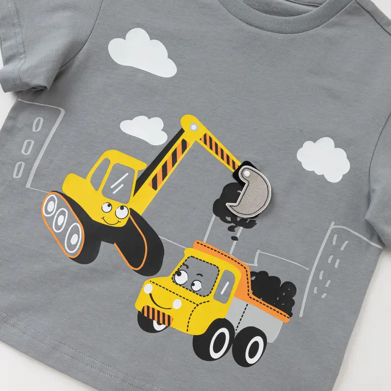 Kids Cartoon T-Shirts Pure Cotton Summer 2025 - Image 6