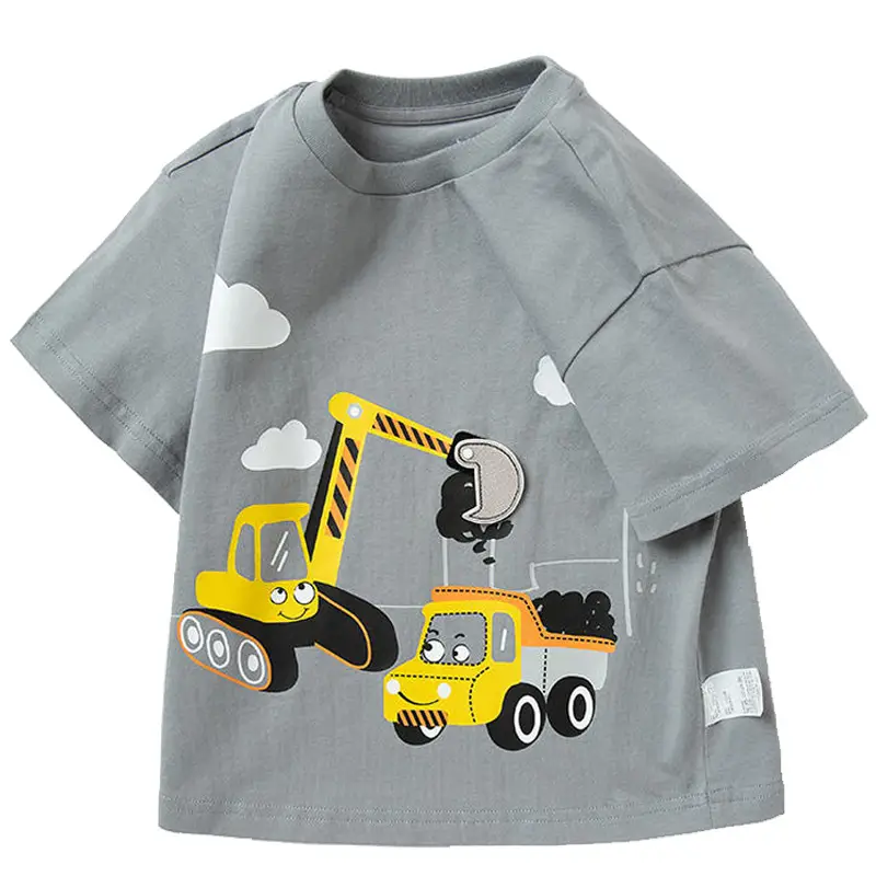 Kids Cartoon T-Shirts Pure Cotton Summer 2025 - Image 7