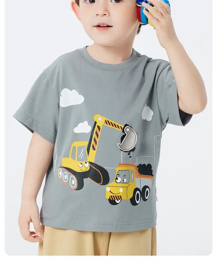 Kids Cartoon T-Shirts Pure Cotton Summer 2025 — feature 12