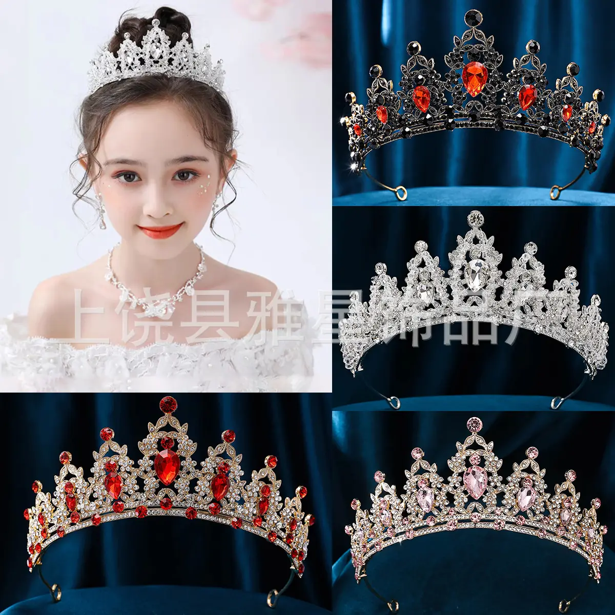 Korean Style Full Diamond Crown for Bride Wedding Makeup - Image 12