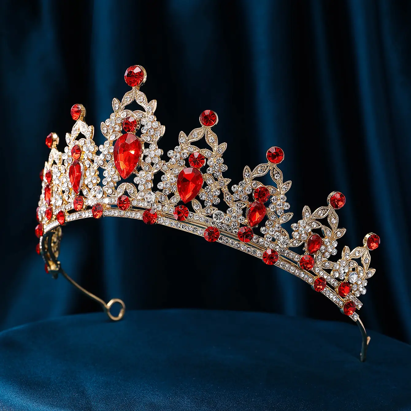 Korean Style Full Diamond Crown for Bride Wedding Makeup — feature 14