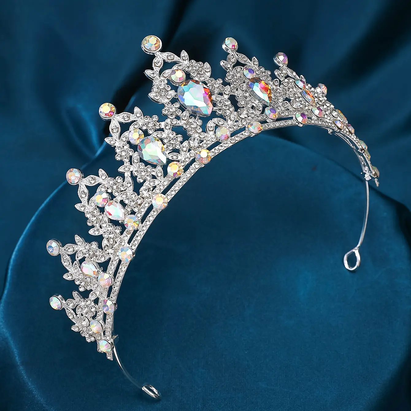 Korean Style Full Diamond Crown for Bride Wedding Makeup — feature 16