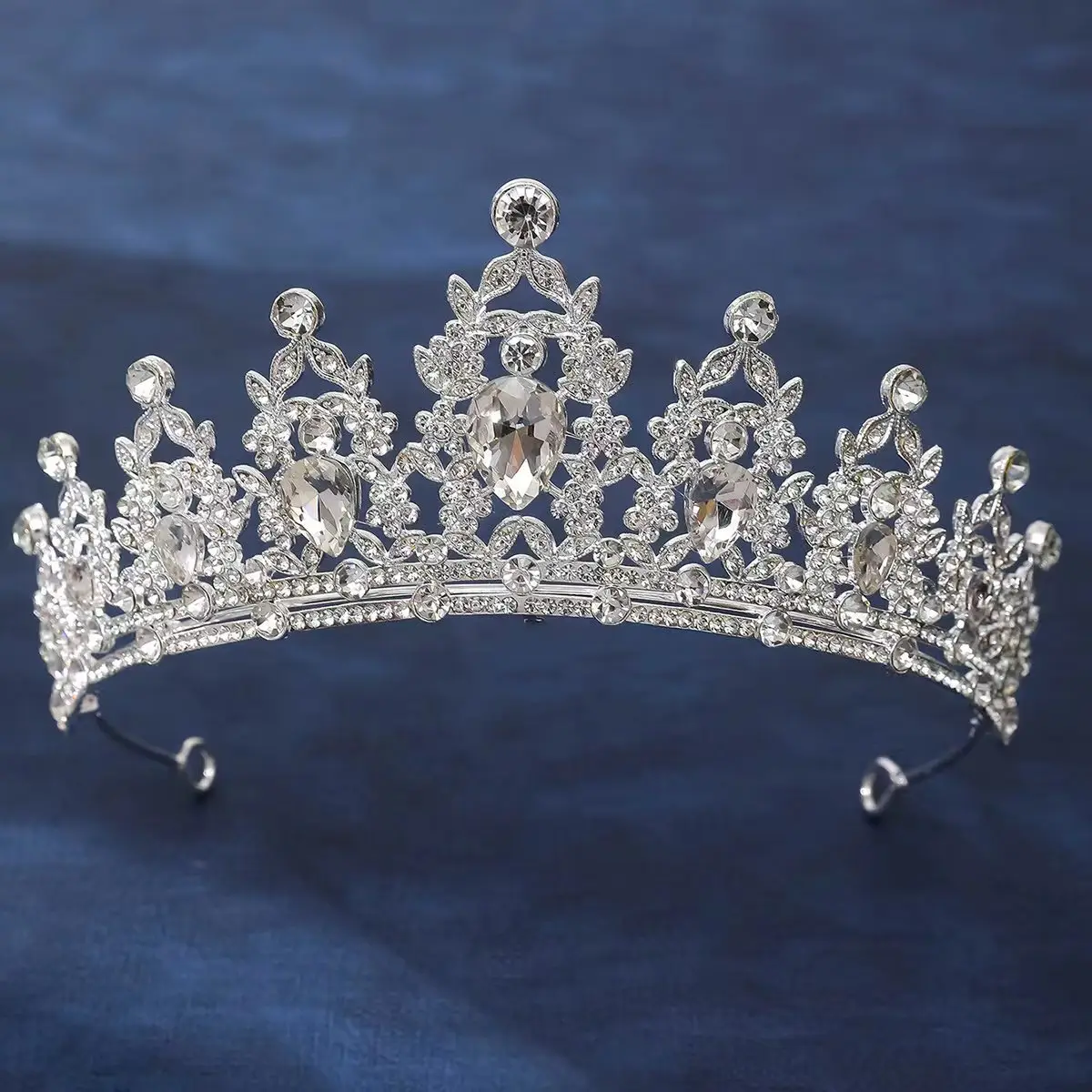 Korean Style Full Diamond Crown for Bride Wedding Makeup — feature 18