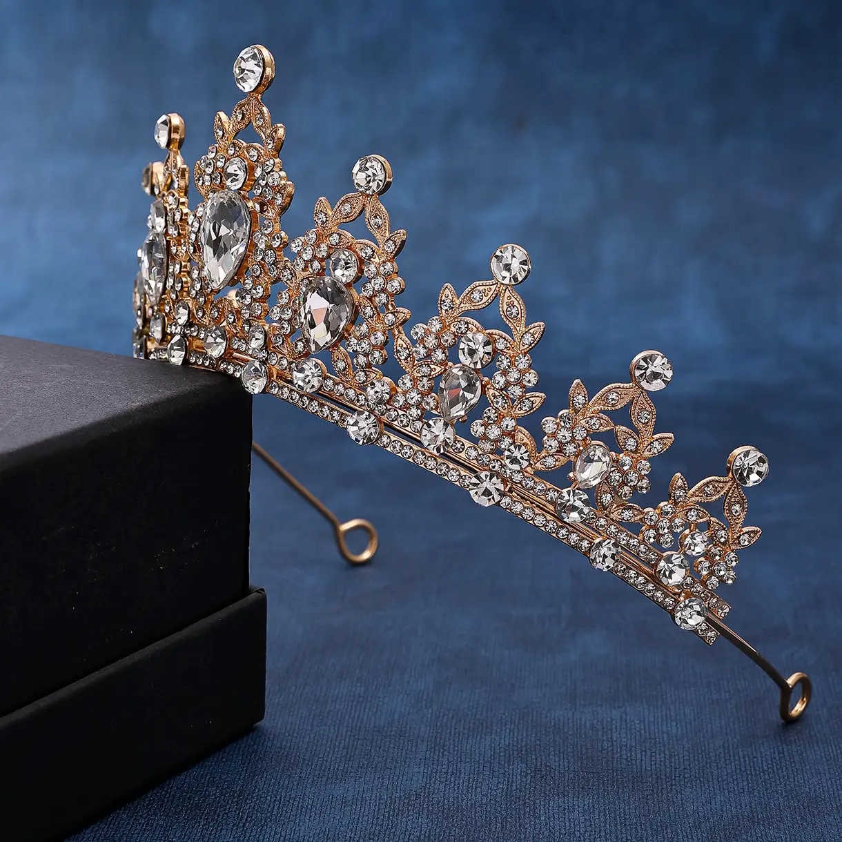 Korean Style Full Diamond Crown for Bride Wedding Makeup — feature 23