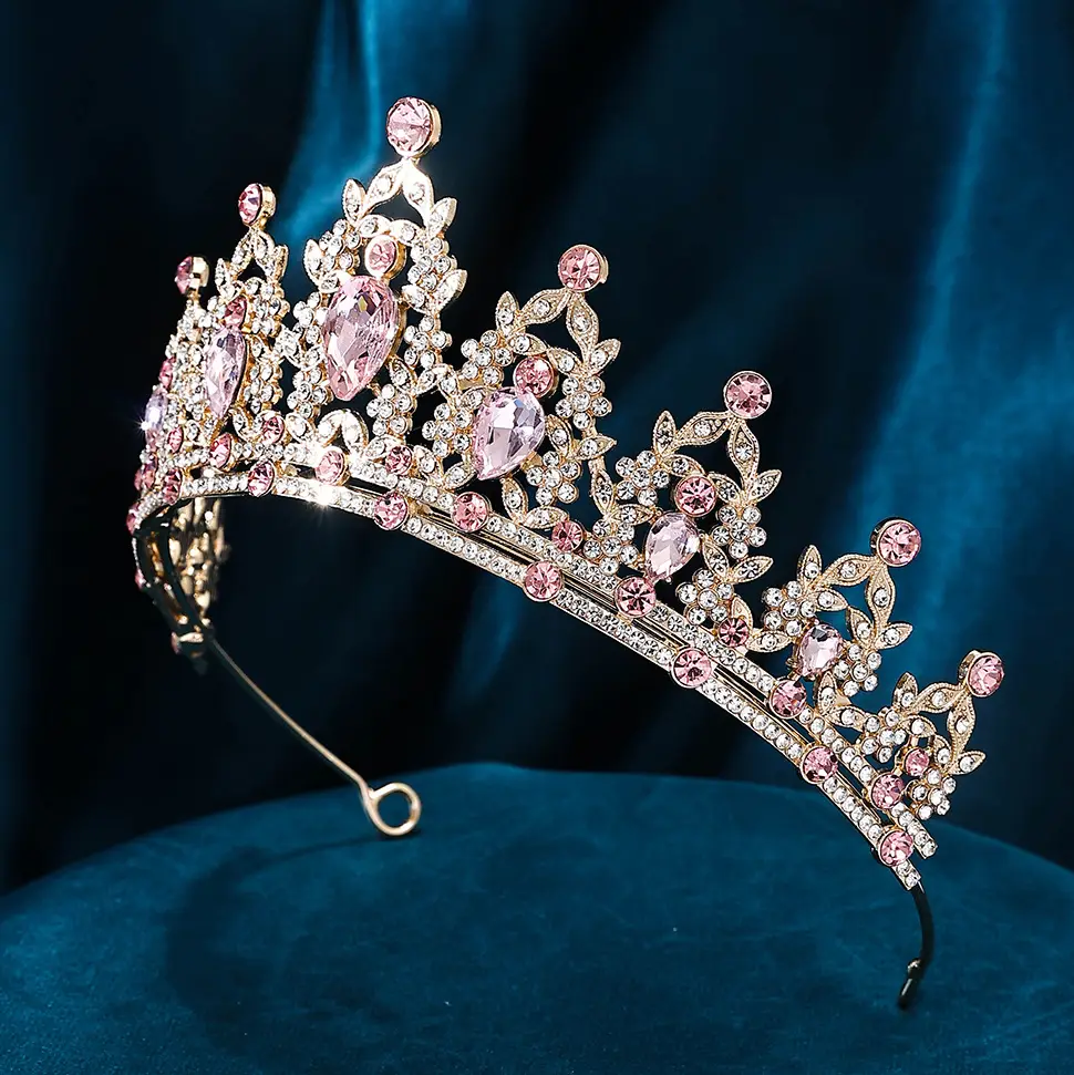 Korean Style Full Diamond Crown for Bride Wedding Makeup — feature 26