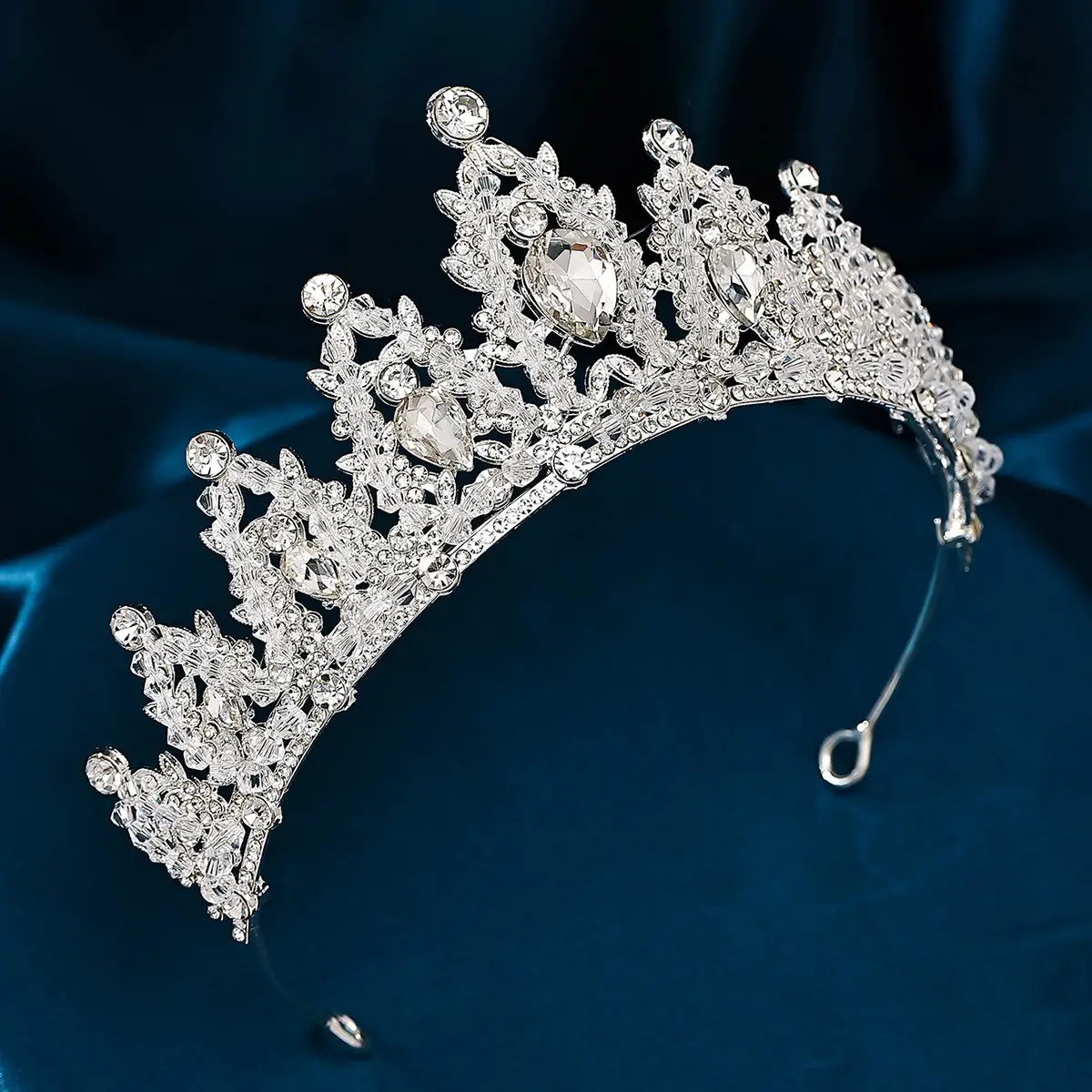 Korean Style Full Diamond Crown for Bride Wedding Makeup — feature 4