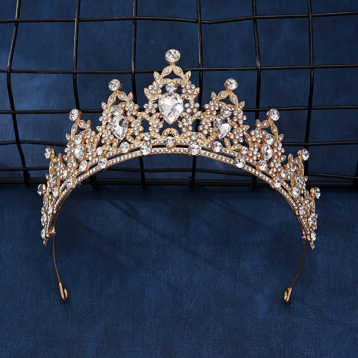 Korean Style Full Diamond Crown for Bride Wedding Makeup - Image 2