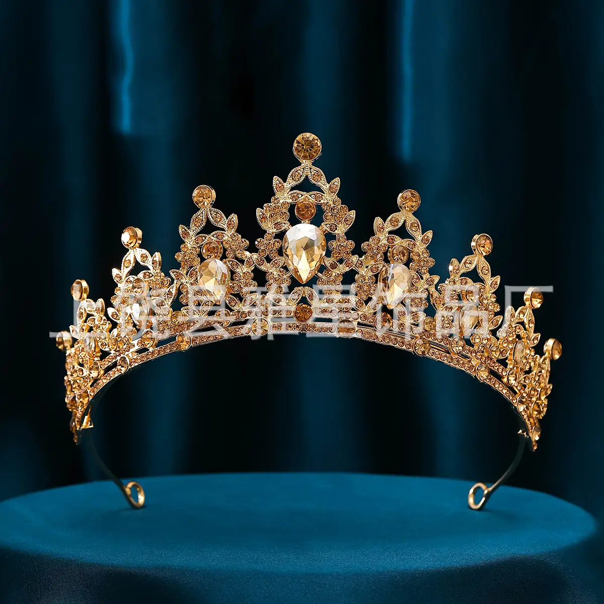 Korean Style Full Diamond Crown for Bride Wedding Makeup - Image 8