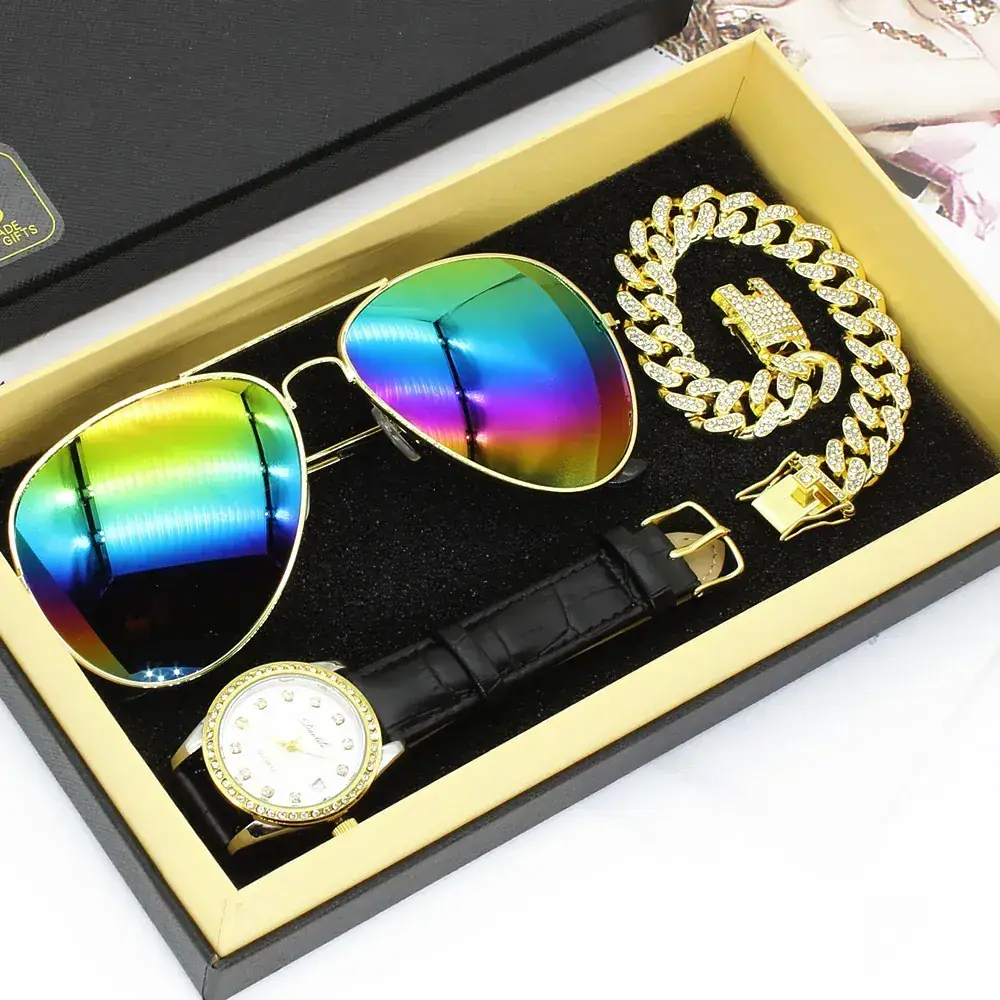 Diamond Gift Set for Women's High-End Watch & Sunglasses - Image 2