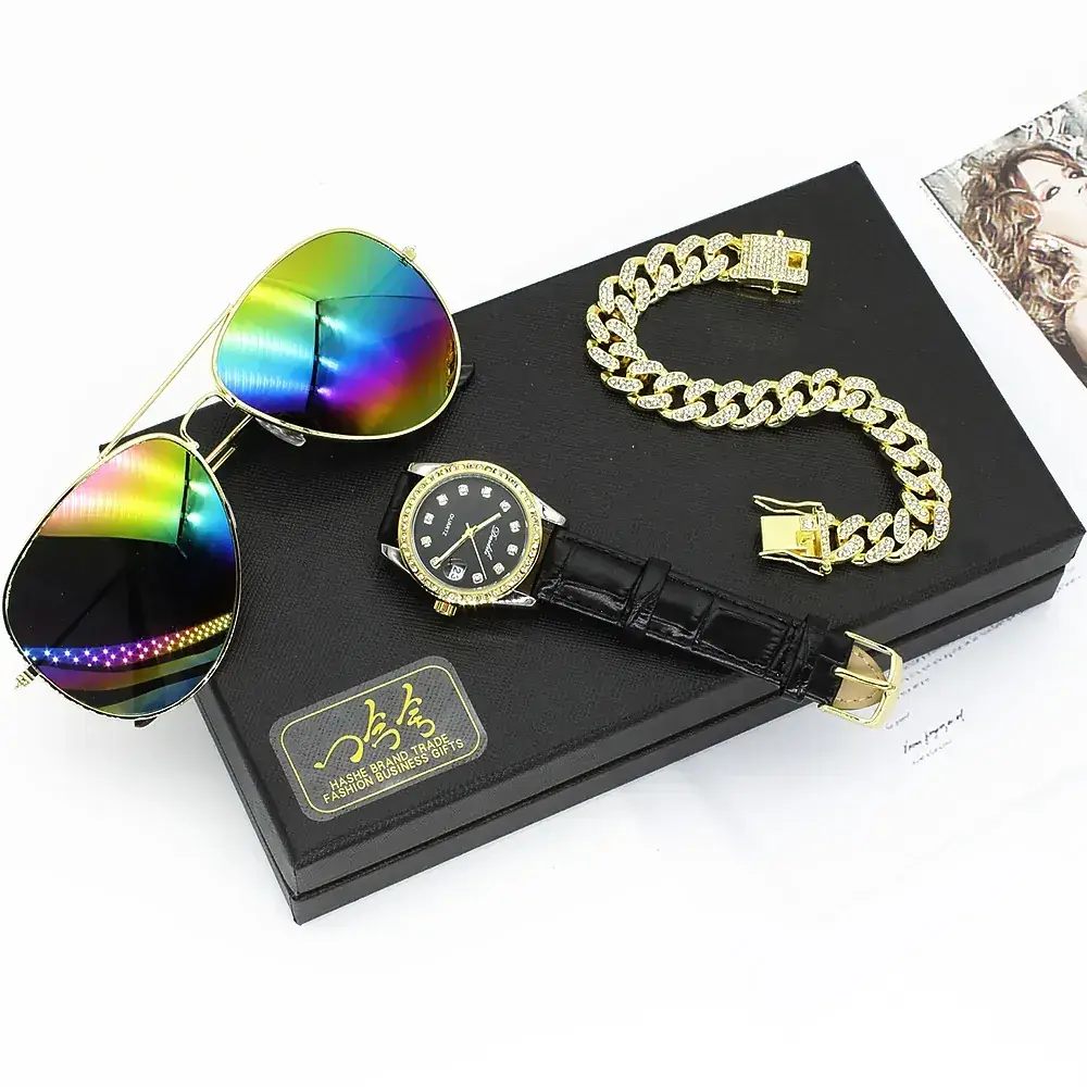 Diamond Gift Set for Women's High-End Watch & Sunglasses - Image 5