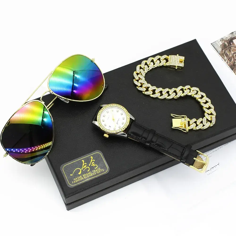 Diamond Gift Set for Women's High-End Watch & Sunglasses - Image 6