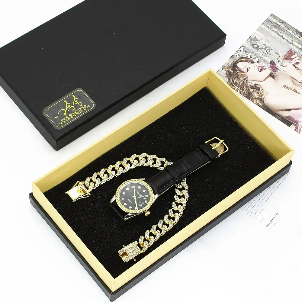 Diamond Gift Set for Women's High-End Watch & Sunglasses - Image 3