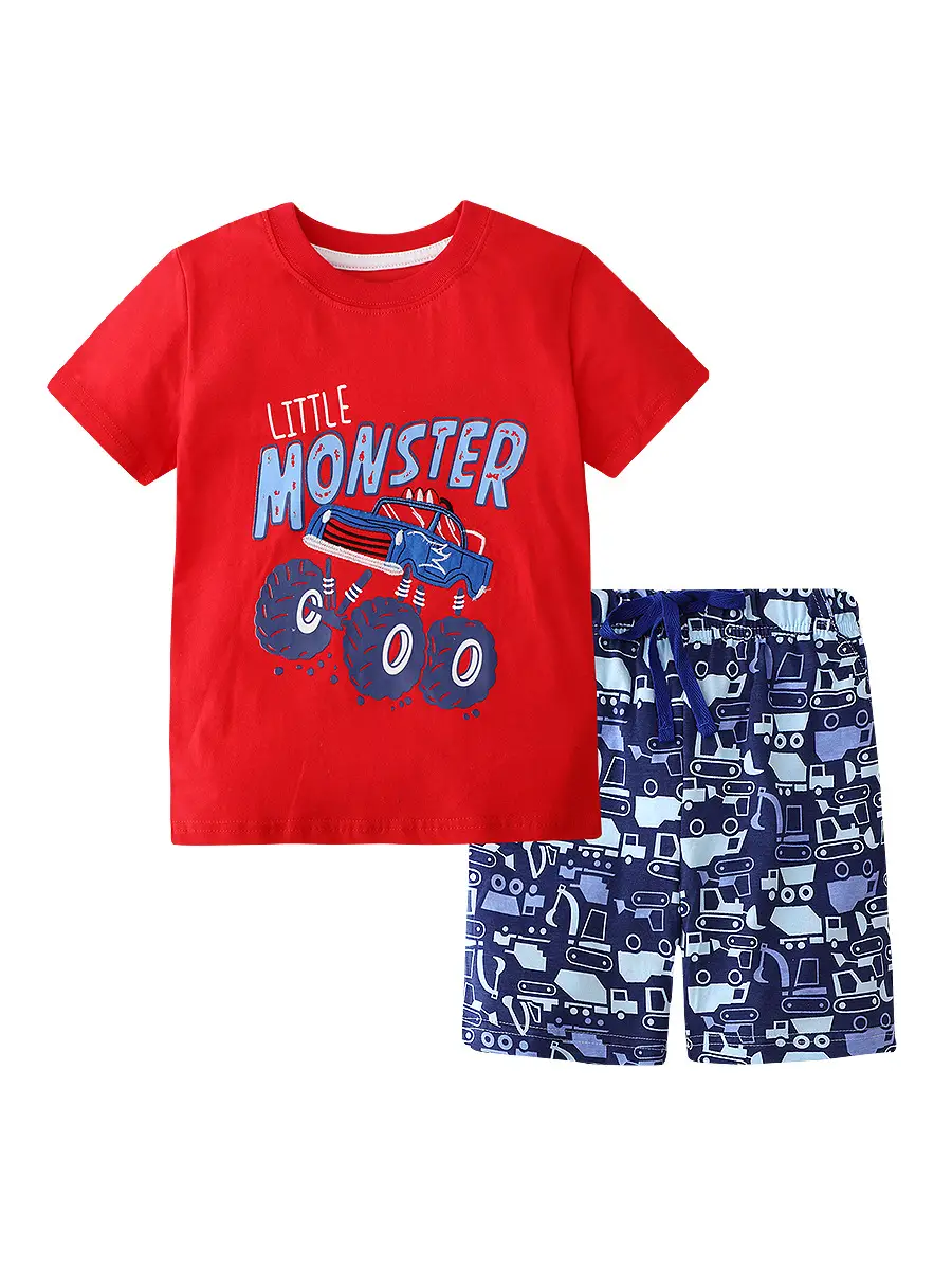 2-Piece Summer Set Boys Later Gator T-Shirt Plaid Shorts - Image 11