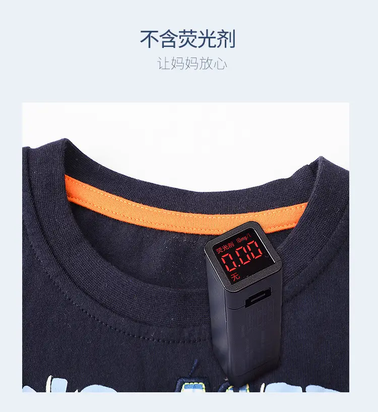 Summer Kids T-Shirt Set Cool Cartoon Two-Piece Suit — feature 5