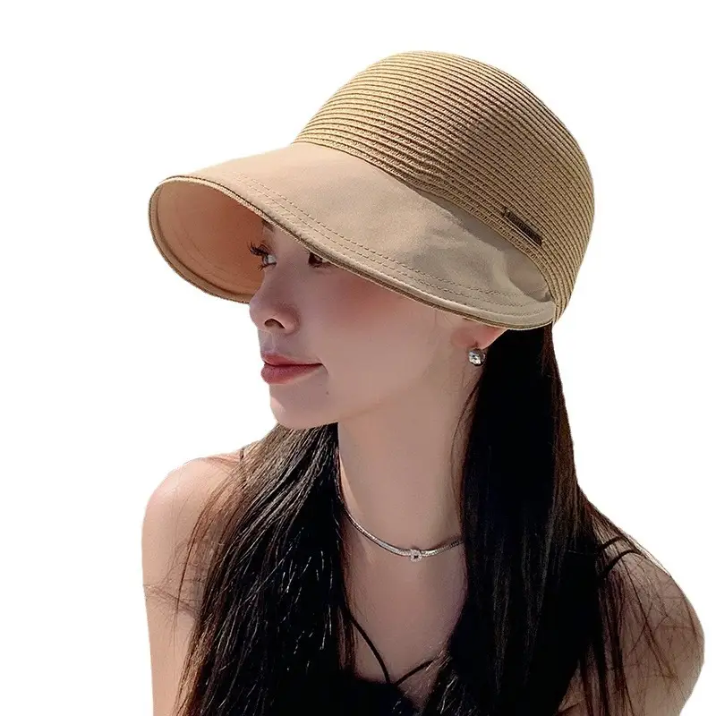 Women Straw Sun Hat UV Protective Beach Wear - Image 10