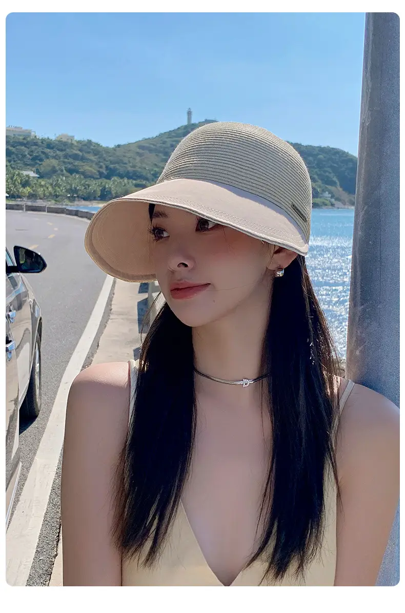 Women Straw Sun Hat UV Protective Beach Wear — feature 10