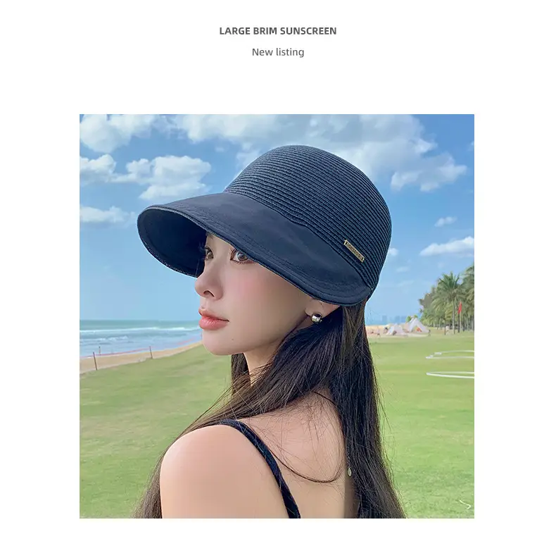 Women Straw Sun Hat UV Protective Beach Wear — feature 15