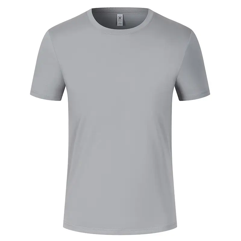 New Short Sleeve T-Shirt Custom Logo Solid Color - Image 13