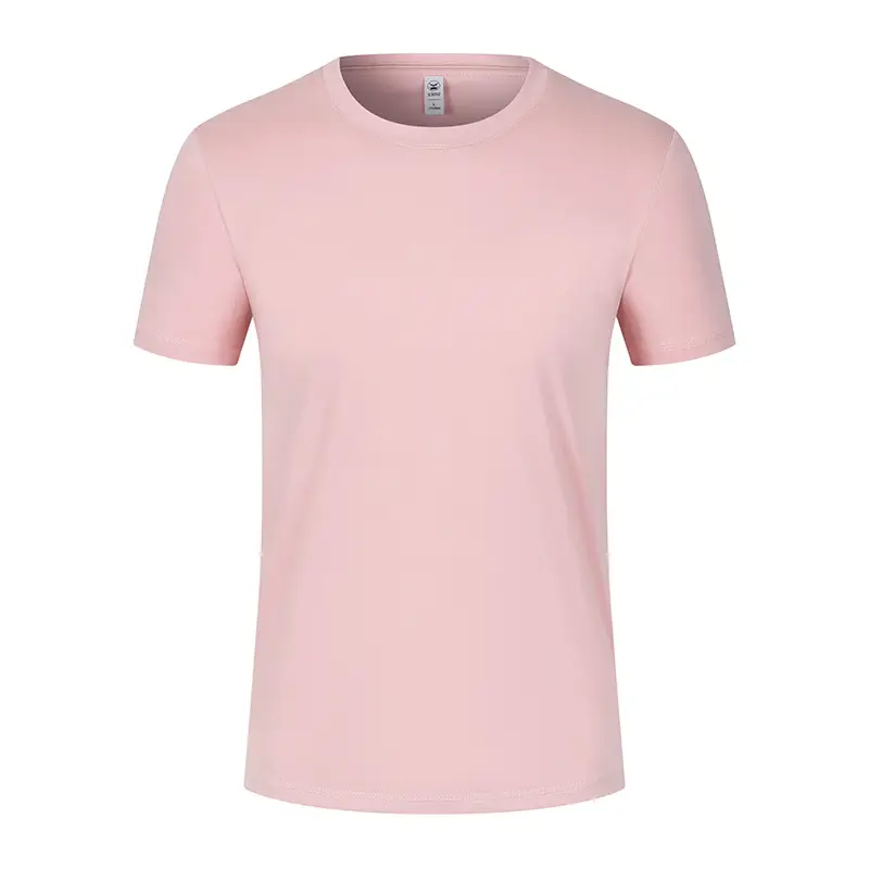 New Short Sleeve T-Shirt Custom Logo Solid Color - Image 7
