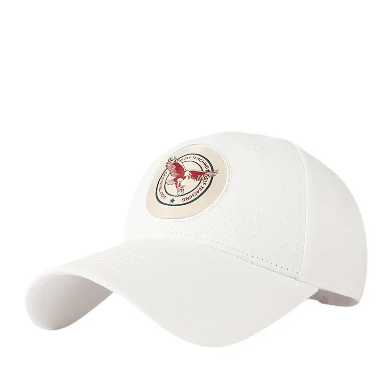 White Baseball Cap Women Men 9CM Peak - Image 6