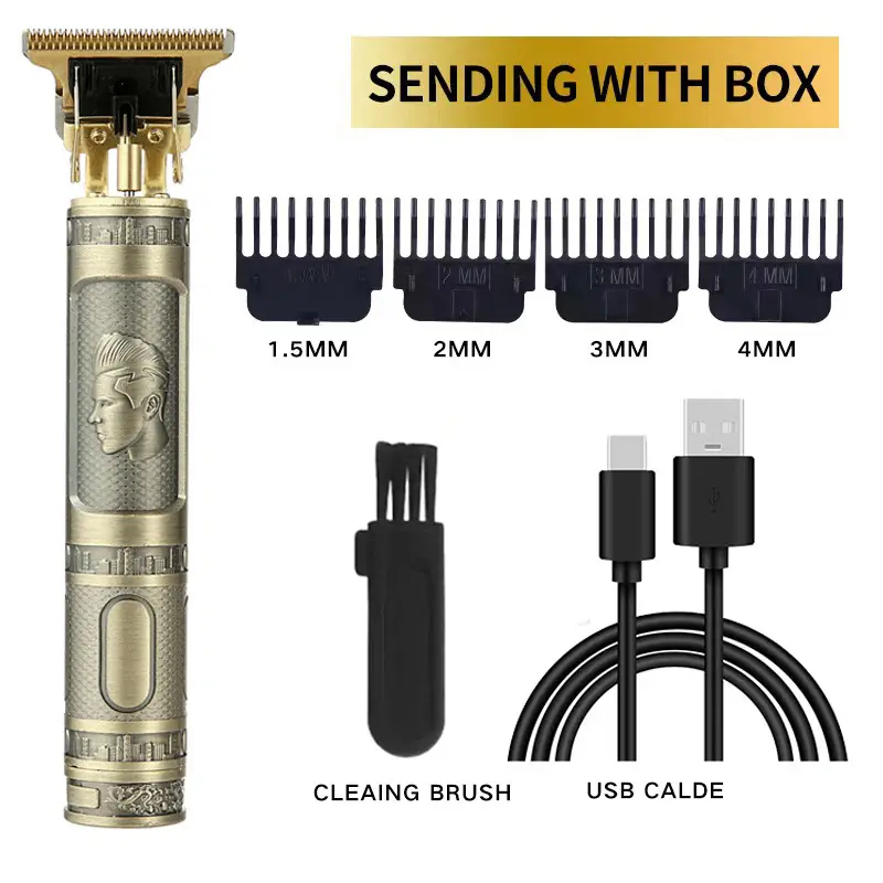 Cross-Border Hair Clipper with 4mm Blades & USB Cable - Image 20
