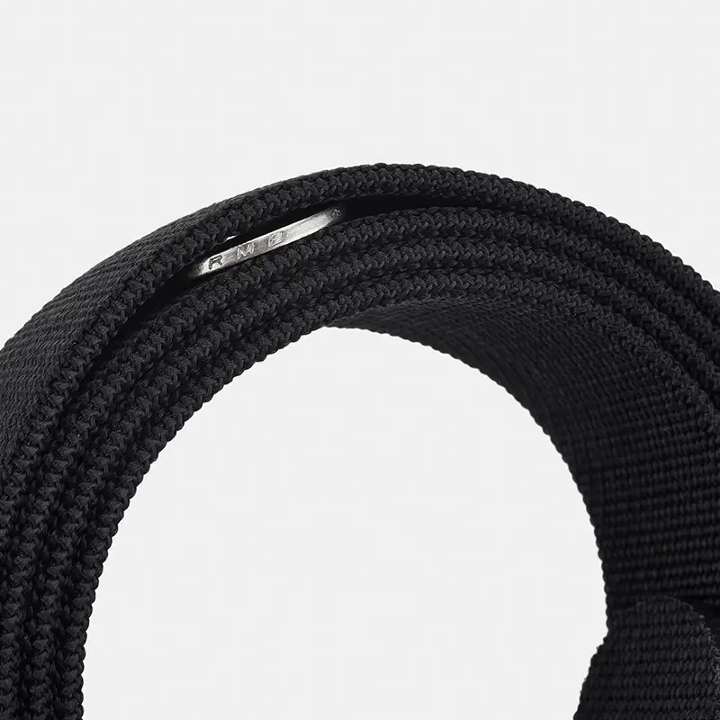Men's Green Mesh Tactical Belt with Zinc Alloy Buckle - Image 9