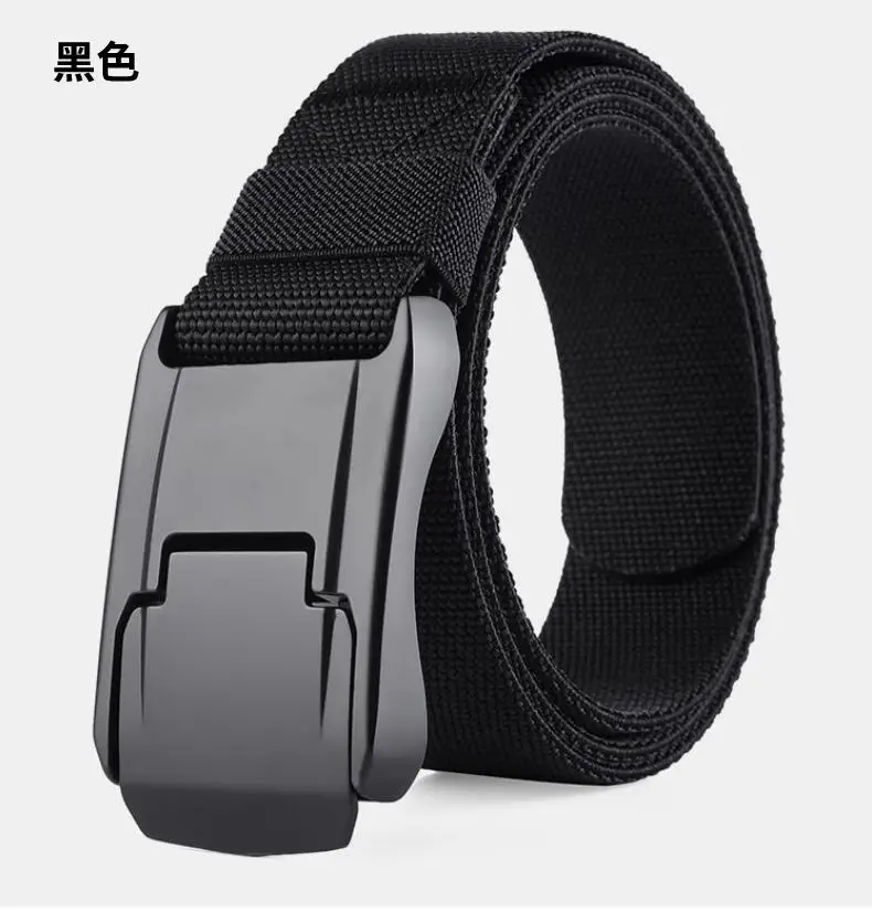 Men's Green Mesh Tactical Belt with Zinc Alloy Buckle โ feature 6