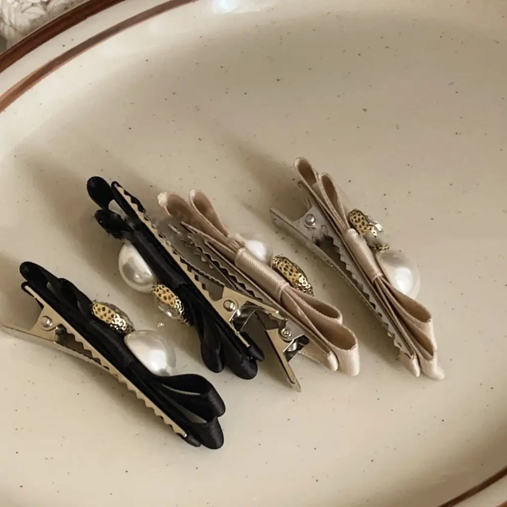 Elegant Double-Layer Hairpin with Rhinestone & Pearl - Image 3