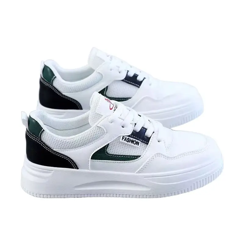 Women's White Leather Casual Sneakers 2023 - Image 9