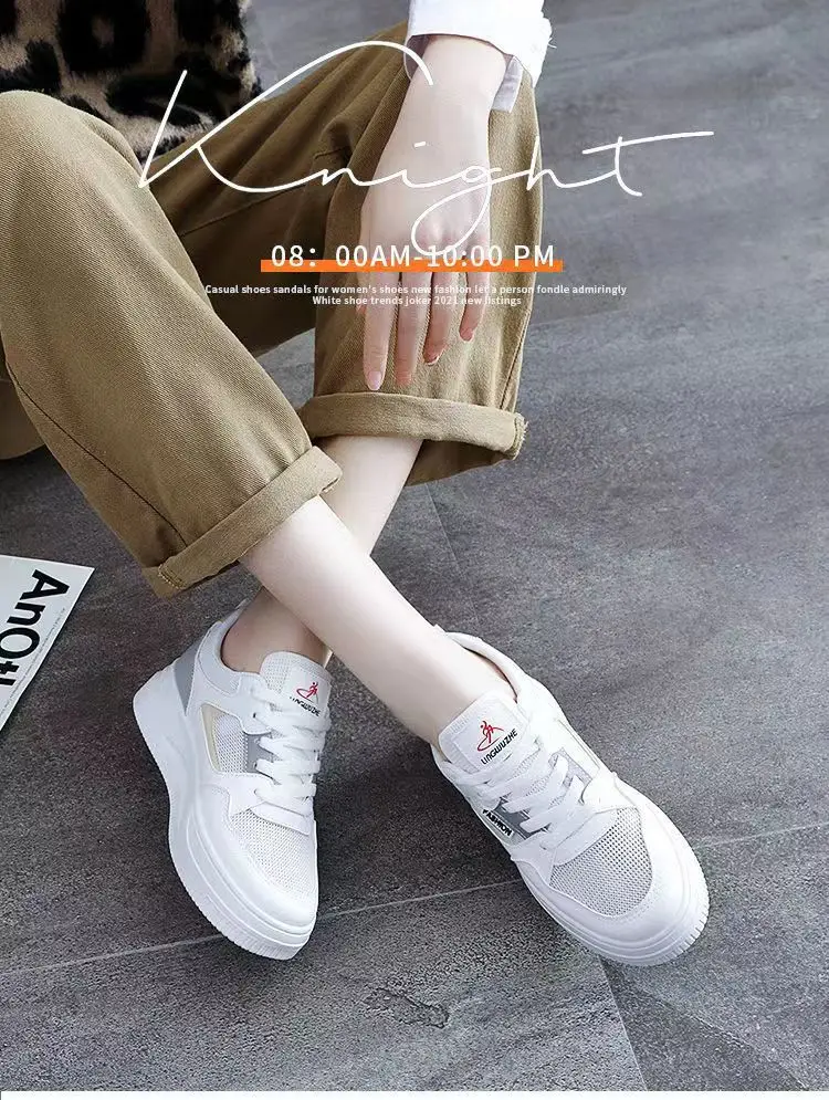 Women's White Leather Casual Sneakers 2023 — feature 1