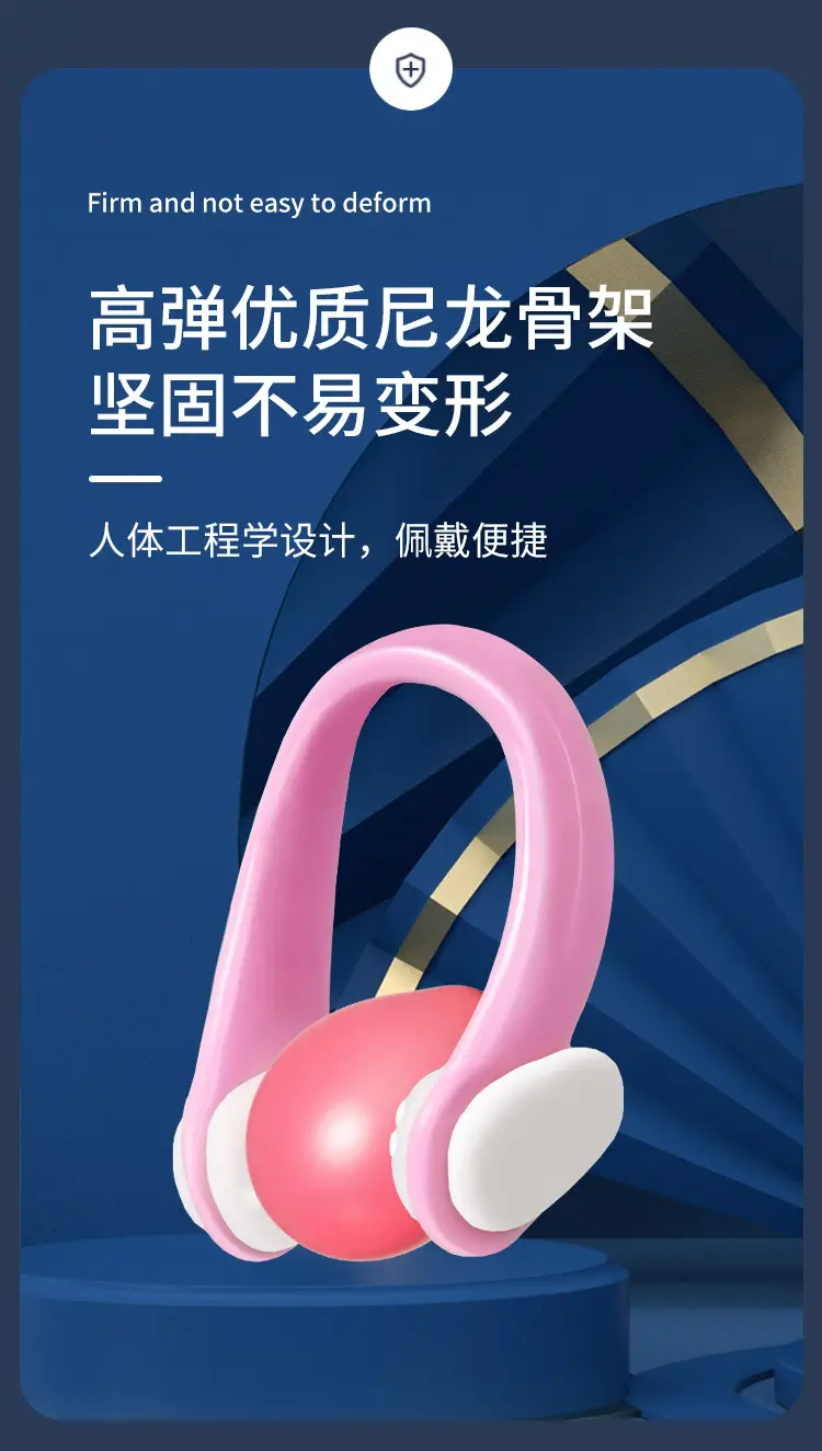 Swimming Nose Clip Silicone Anti-Choking Special Anti-Slip Non-Falling Anti-Falling Adult and Kidsren Universal Diving and Swimming Equipment — feature 3