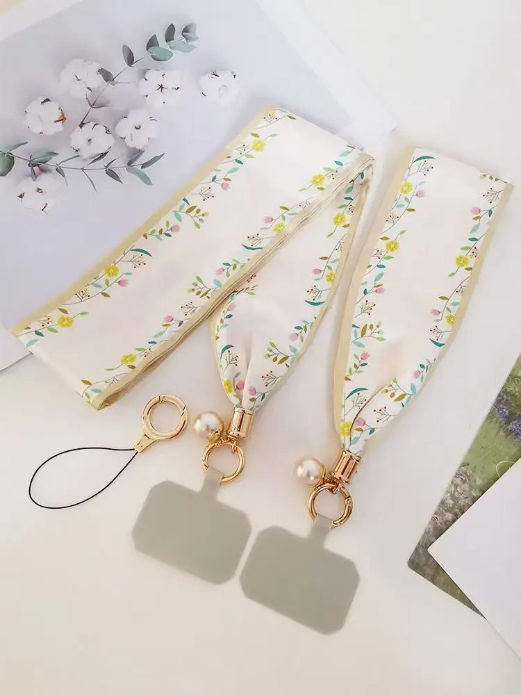 Women's Mobile Phone Hanging Necklace with Silk Satin French Scarf — feature 10