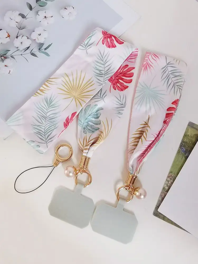 Women's Mobile Phone Hanging Necklace with Silk Satin French Scarf — feature 16
