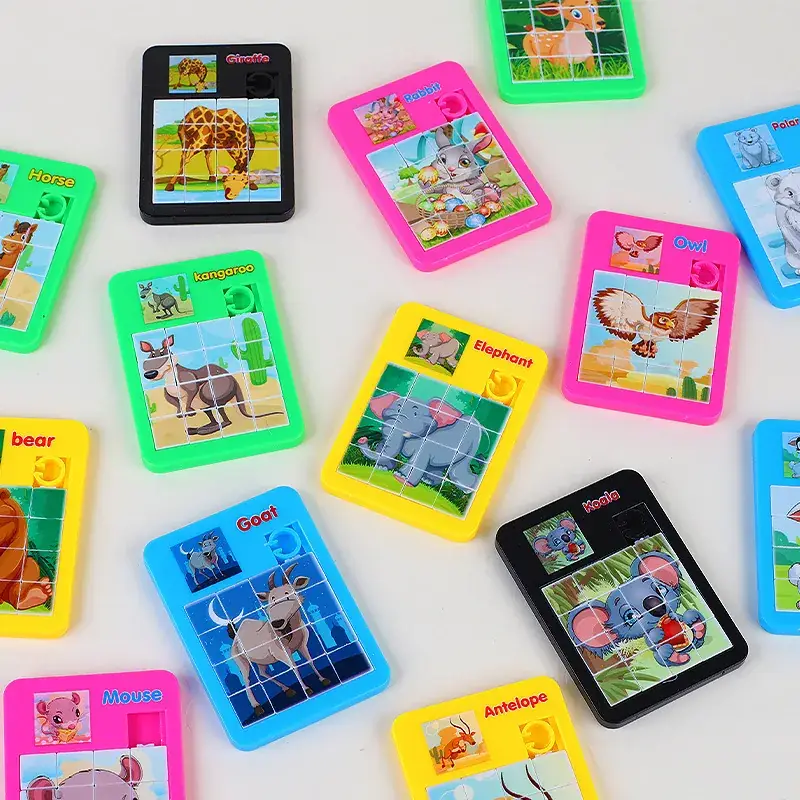 Children's Cartoon Puzzle Game Pink Rabbit 9 Pieces - Image 4