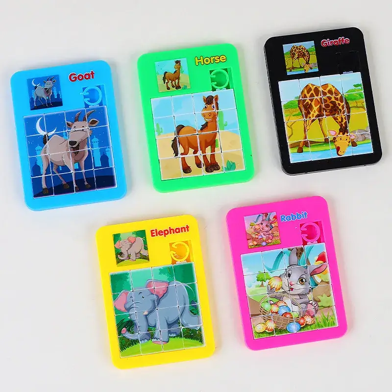 Children's Cartoon Puzzle Game Pink Rabbit 9 Pieces - Image 5
